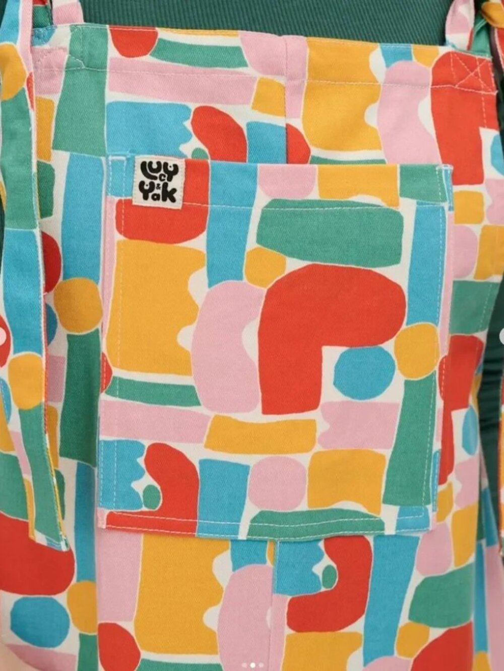 Lucy & Yak L.E. Original Dungaree Claire Ritchie X Yak - Ari Print UK12 Long